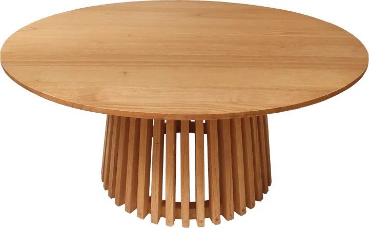Masuta De Cafea Rotunda Kivana Mindi , Natur Lemn D100x45 Cm