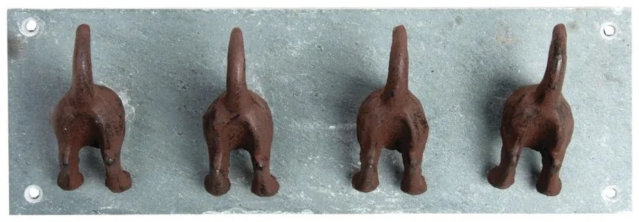 Cuier de perete albastru din metal Dogs – Esschert Design