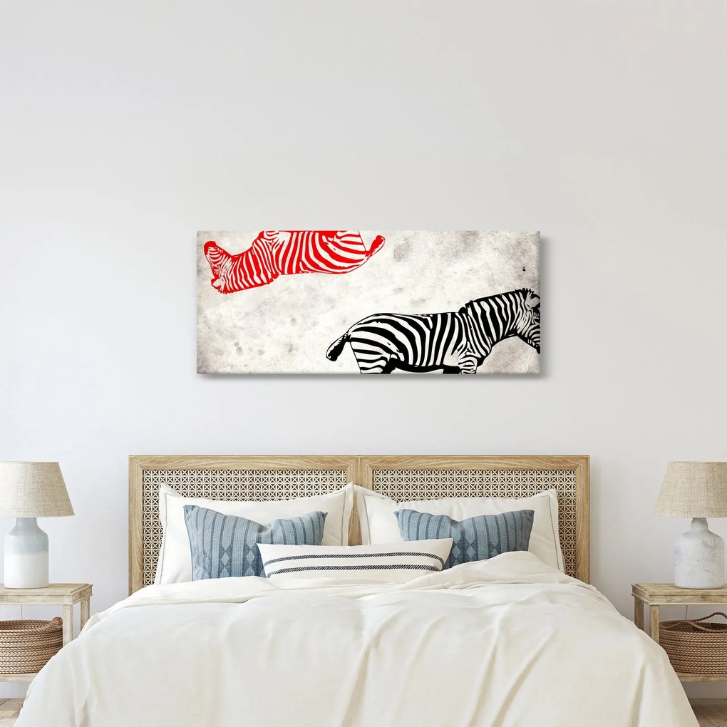 Tablou - Zebre (120x50 cm)
