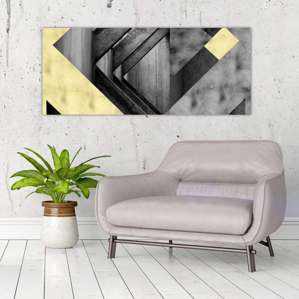 Tablou - Textura forme (120x50 cm)