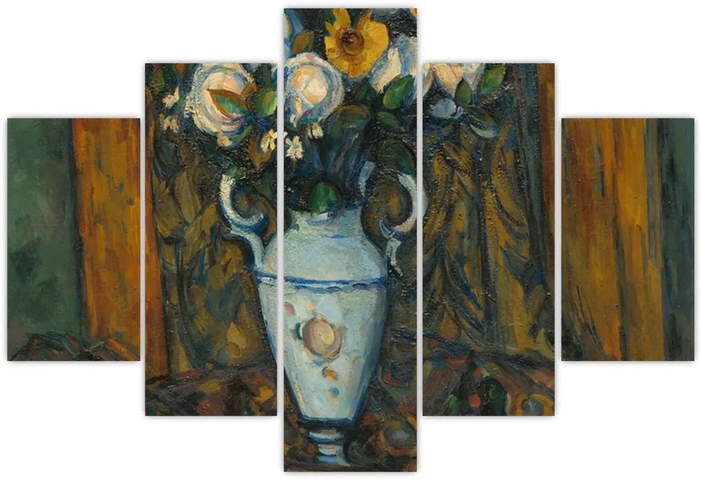 Tablou - Paul Cézanne, Vase of Flowers, reproducere (150x105 cm)