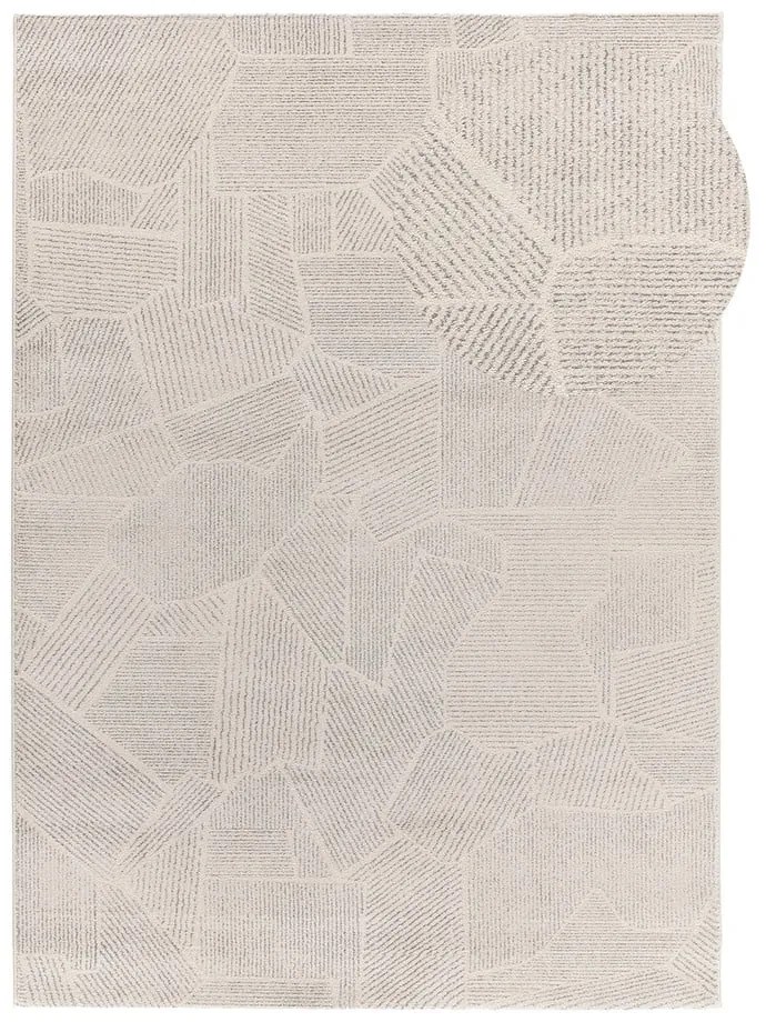 Covor gri deschis-crem 133x190 cm Porto – Universal