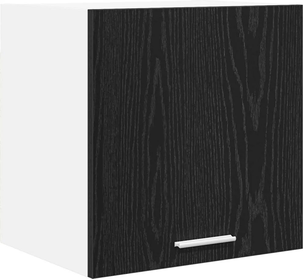 vidaXL Dulap suspendat cu ușă Stejar negru și Alb 40 x 31 x 40 cm