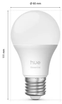 Pachet de bază Philips Hue WACA 2xE27/8W/230V 2200-6500K + Hue Bridge