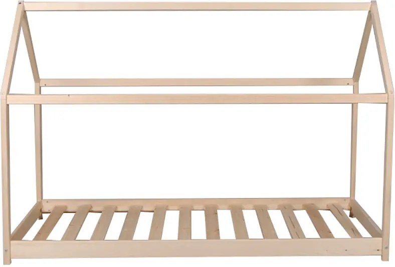 Pat pentru copii in forma de casuta, 70x140 cm