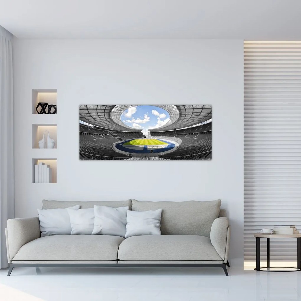 Tablou - stadionul de fodbal (120x50 cm)