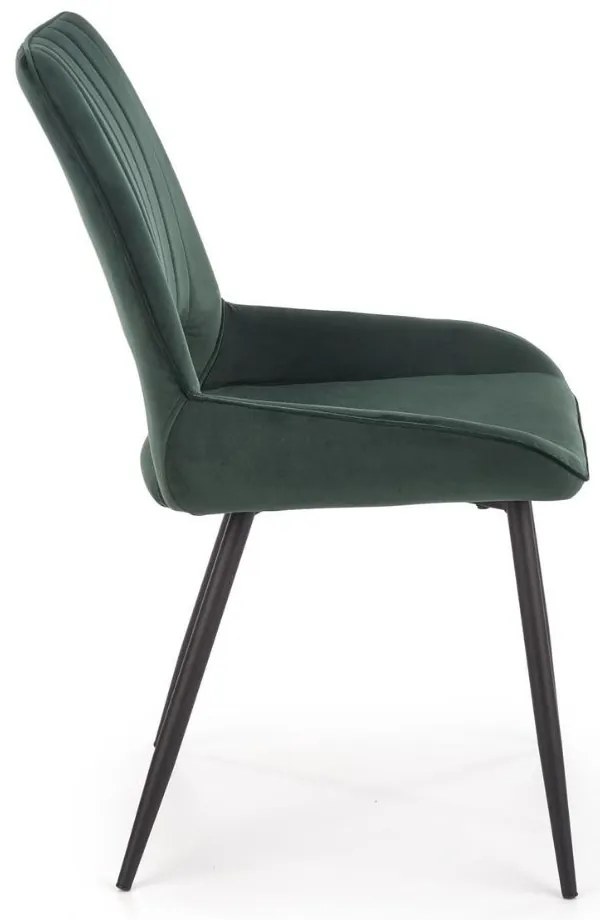 Scaun de bucaterie Thesia, verde/negru