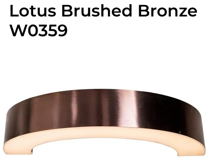 Aplica de perete LED Lotus Brushed Bronze