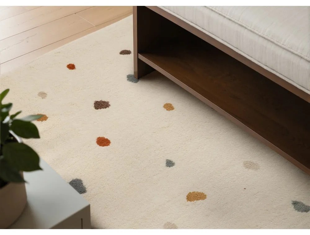Covor pentru copii crem 200x290 cm Funny Dots – Hanse Home