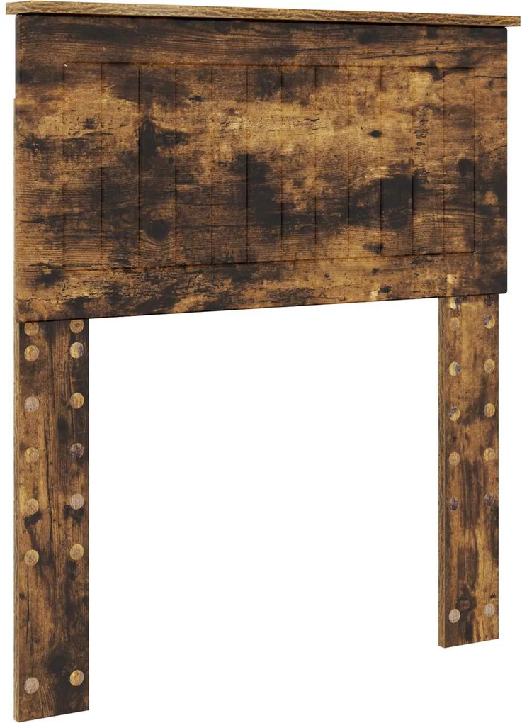 vidaXL Tăblie cap Stejar fumuriu 75 cm Lemn compozit