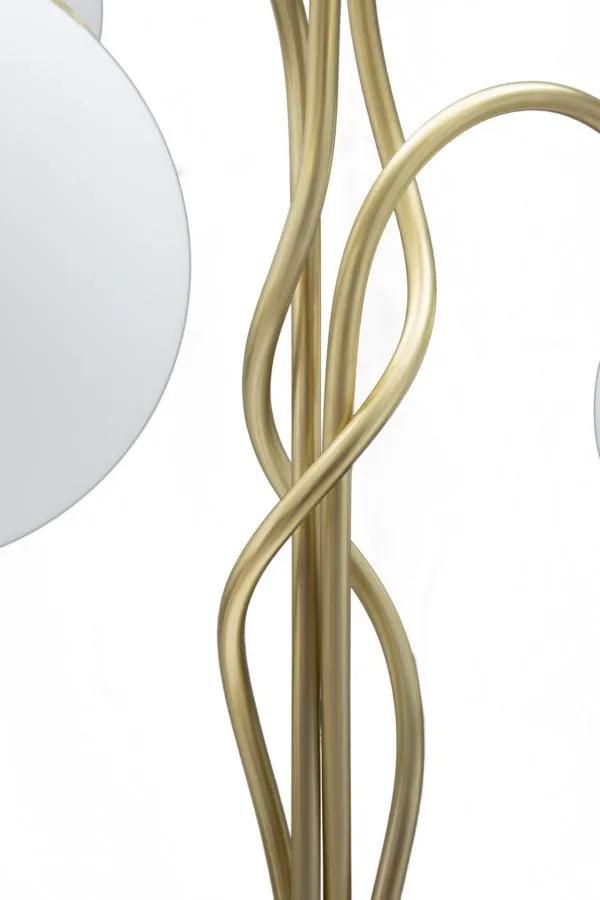 Lampadar auriu din metal, Soclu E14 Max 40W, ∅ 53 cm, Glamy Mauro Ferretti