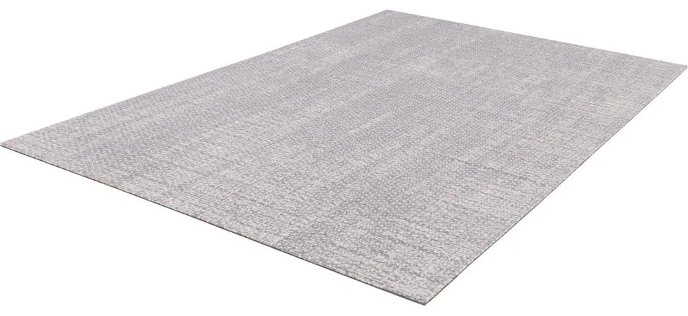 Covor gri deschis din lână 133x180 cm Eden – Agnella