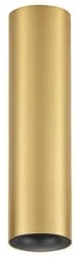 Spot aplicat LED design tehnic LUISA auriu mat, H-15cm
