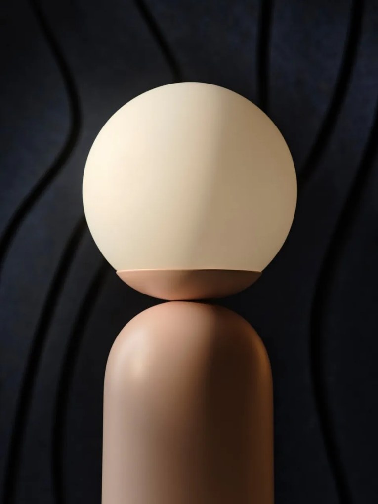 Veioza, lampa de masa design modern Notti roz