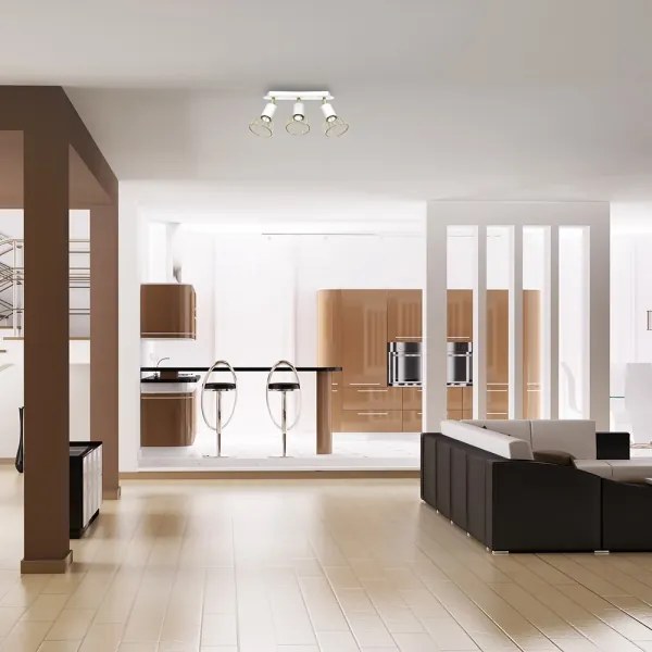 Spot DANTE 3xGU10/25W/230V alb/aurie