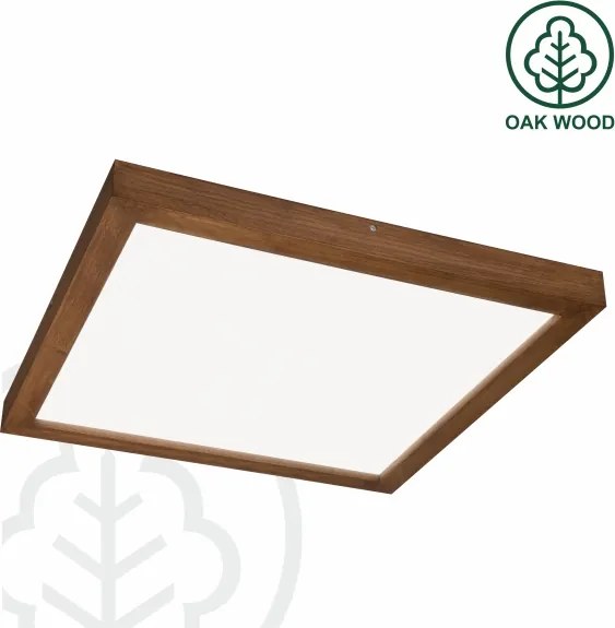 Brilagi - Lampă LED pentru baie WOODY FRAME LED/40W/230V 60x60 IP44, stejar/cireș