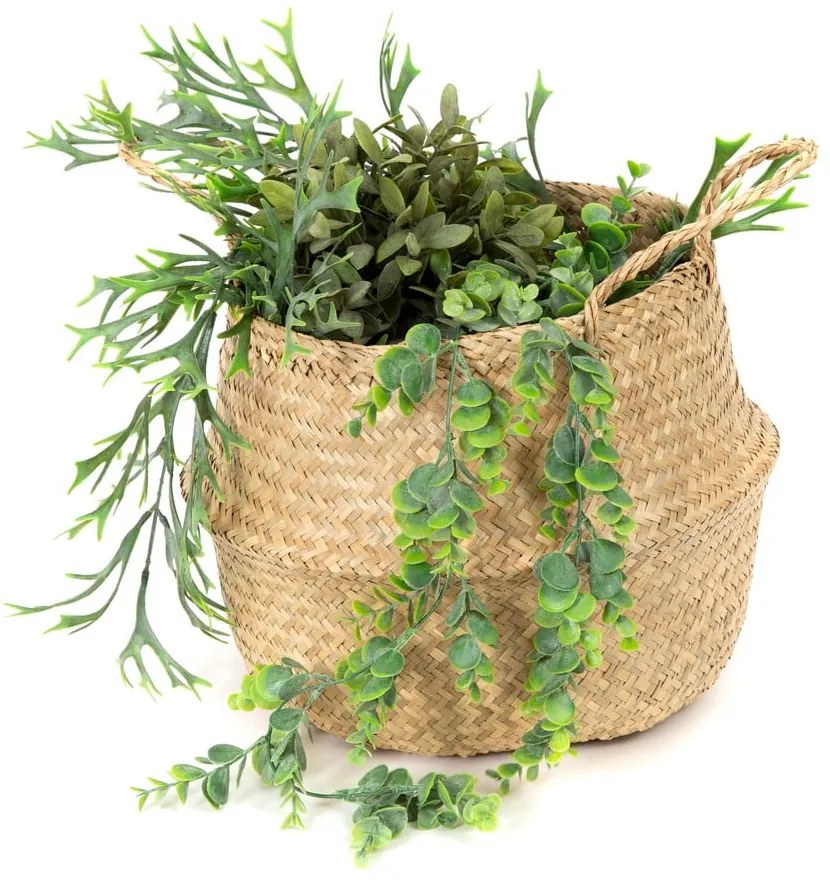 Coș depozitare din iarbă de mare Compactor Seagrass Basket, ⌀ 35 cm