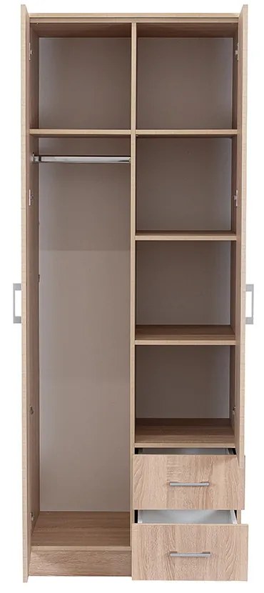 Dulap Miami 80x205 cm stejar sonoma-stejar sonoma