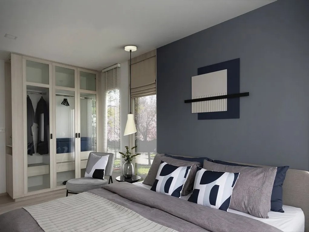 Pendul din metal crem satinat Bera