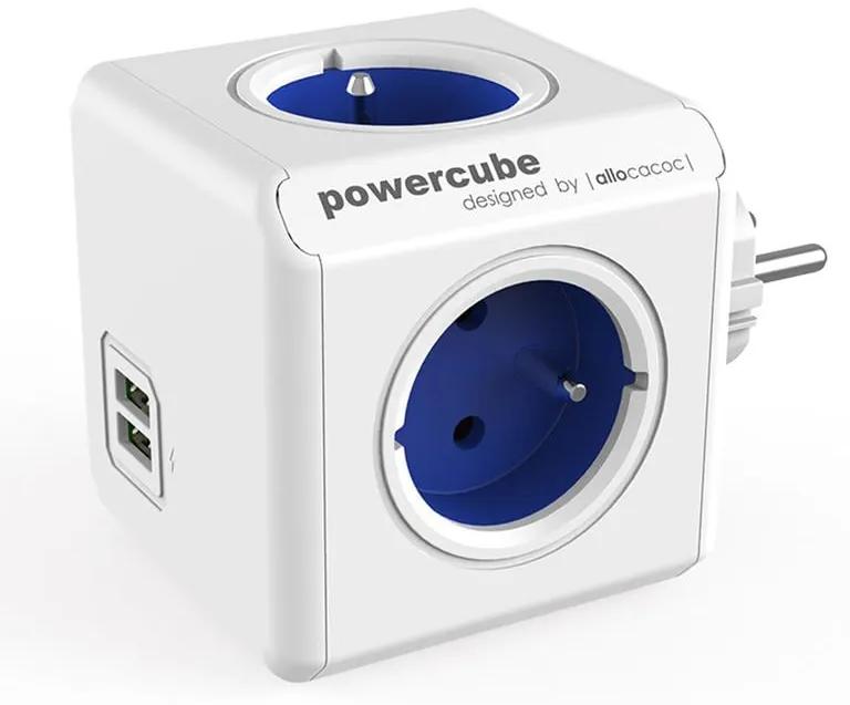 Prelungitor PowerCube Original USB albastru