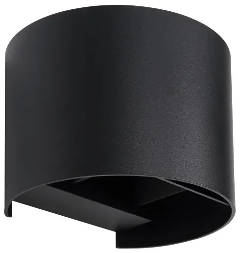 Aplică LED de exterior VERONIKA 2xLED/3W/230V IP44 negru Globo 34168RB