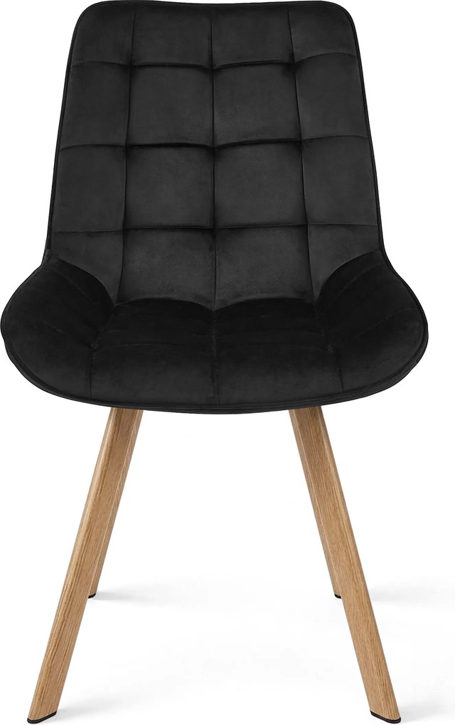 Scaun de masa SORIA VELVET, neagra
