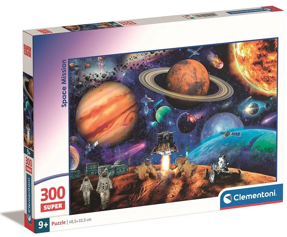Spațiu Space Mission Puzzle cu 300 de piese Clementoni Planete