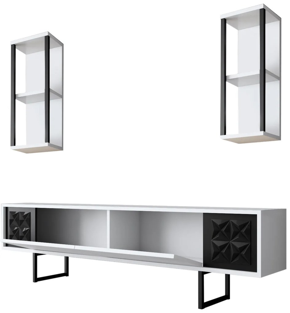 Mobilier living Buon 1 (Alb + Negru). 1072937