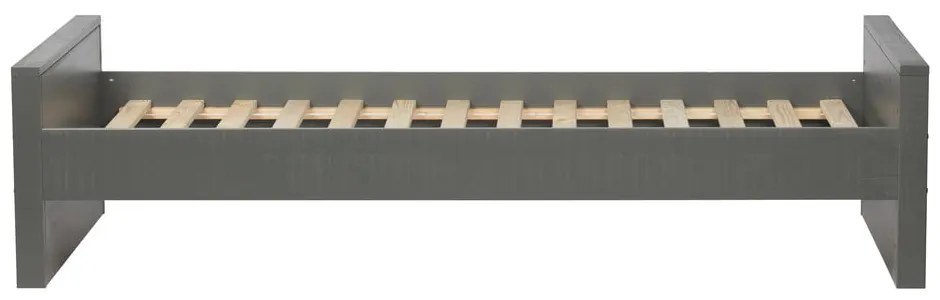 Pat single din lemn de pin WOOOD Morris, 90 x 200 cm