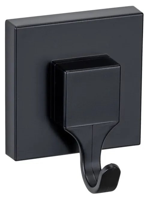 Cârlige negre 2 buc. autoadezive din plastic Quadro – Wenko