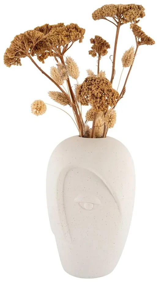 Vază crem din ceramică (înălțime 19,5 cm) Face – House Nordic