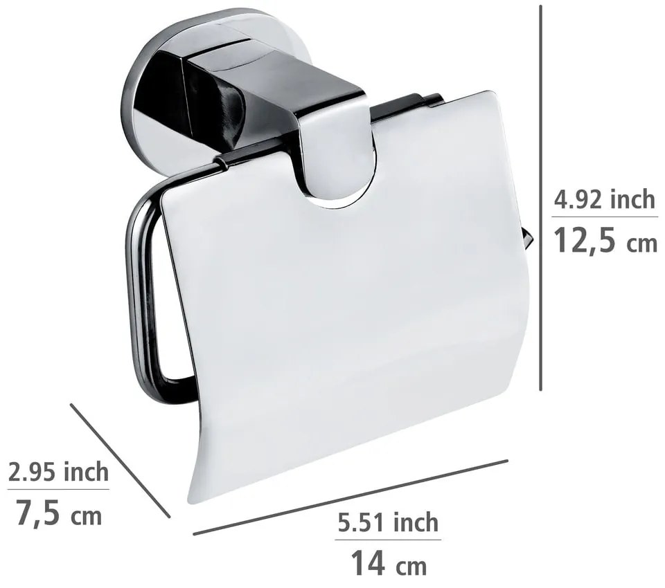 Suport pentru hârtie igienică autoadeziv din metal Maribor - Wenko