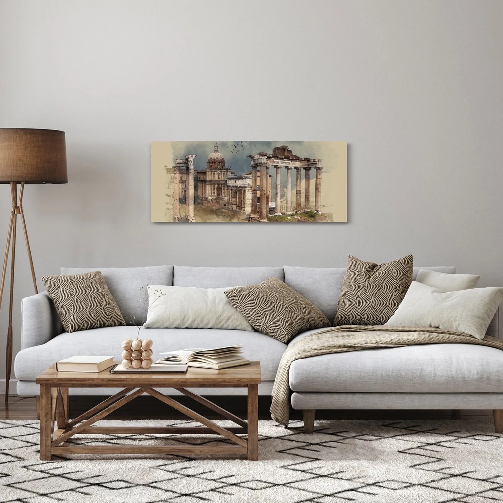 Tablou - Forumul Roman, Roma, Italia (120x50 cm)
