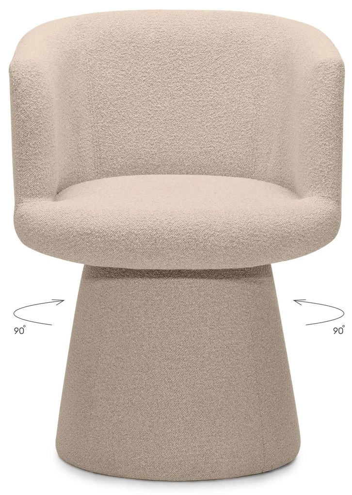 Fotoliu design rotativ YATO, bej