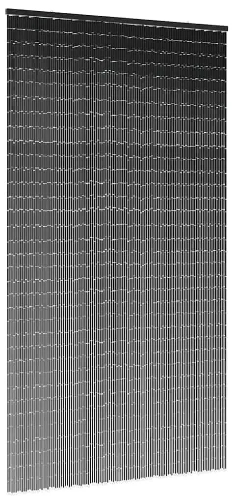 vidaXL Perdele ușă cu insecte gri închis 120x220 cm bambus