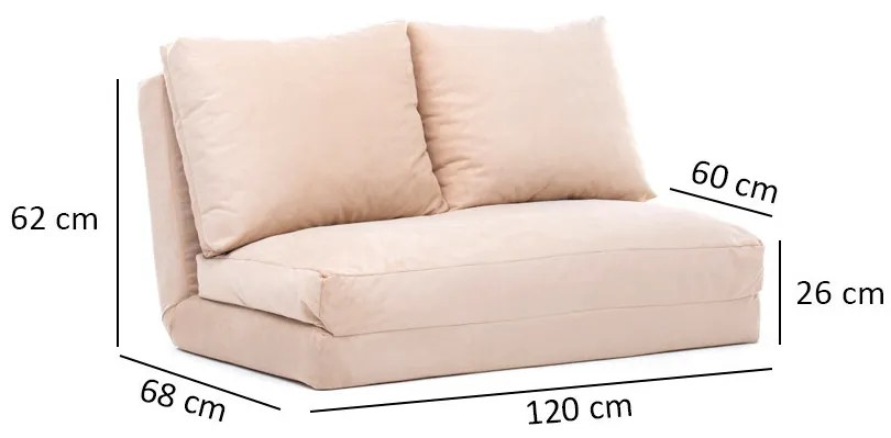 Canapea pat Taida Cream