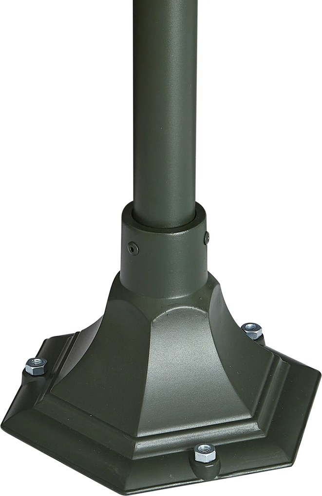 Felinar clasic de exterior verde închis 135cm IP44 - Berta