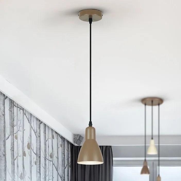 Pendul din metal maro satinat Afra