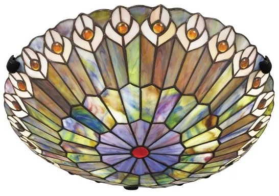 Quoizel QZ-WATKINS-F-VB - Plafonieră WATKINS, 2xE27/60W/230V, diam. 42 cm