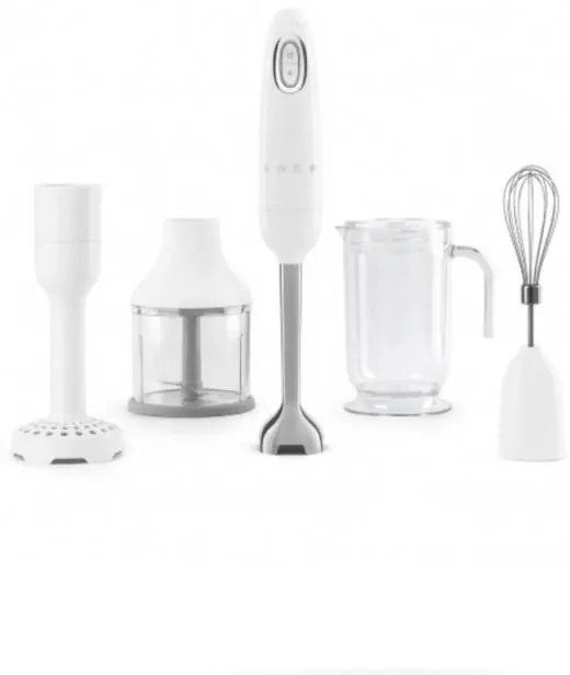 Blender manual cu accesorii WHITE Smeg HBF22WHEU