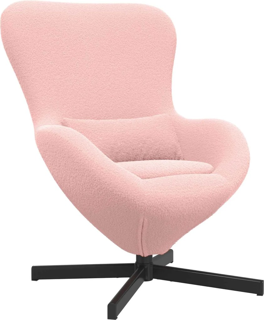 vidaXL Fotoliu ou Roz 63 x 73 x 90 cm țesătură