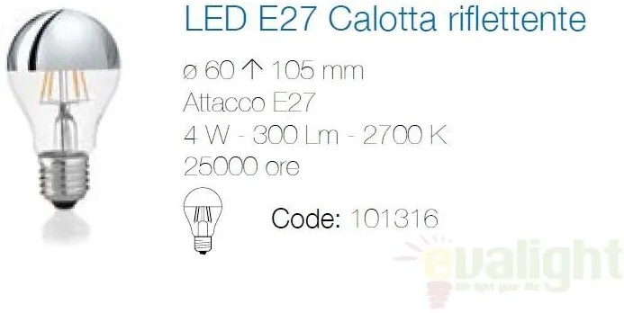 Bec LED E27 4W CROMO 101316