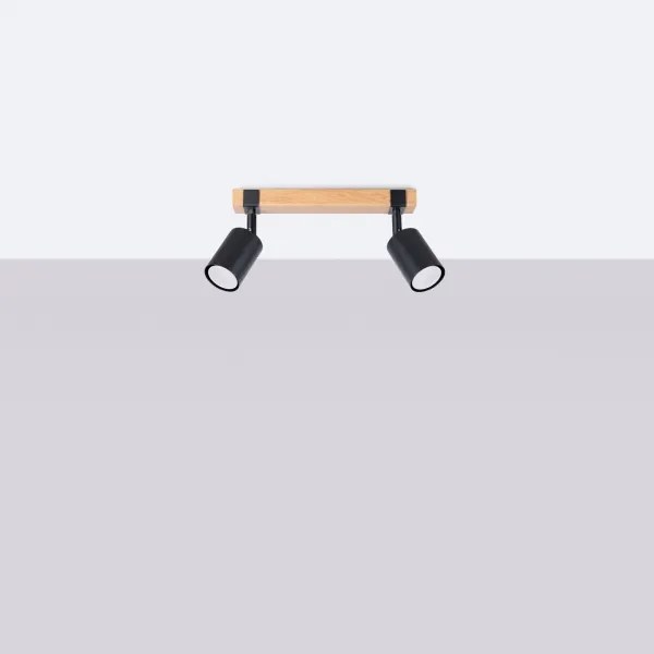 Spot Sollux SL.1344 FAGER 2xGU10/10W/230V negru