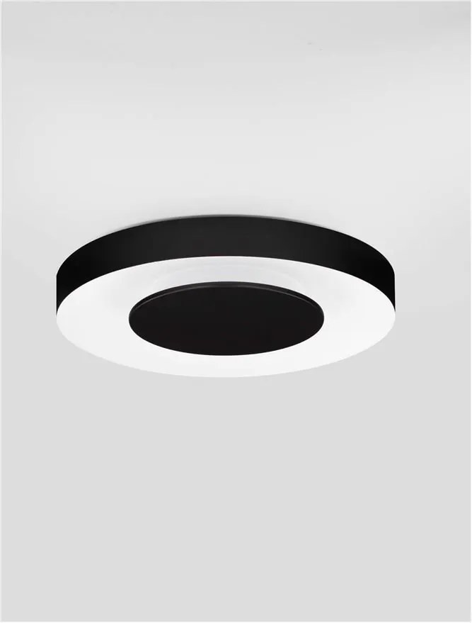 Plafoniera LED design slim PADA negru D-40cm