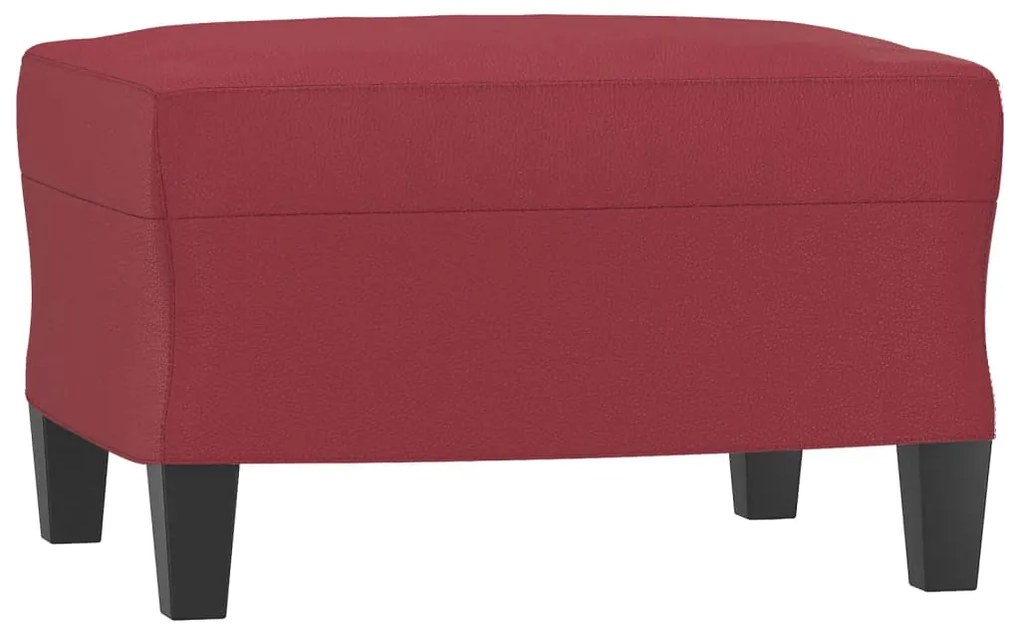 349339 vidaXL Taburet, roșu vin, 60x50x41 cm, piele ecologică