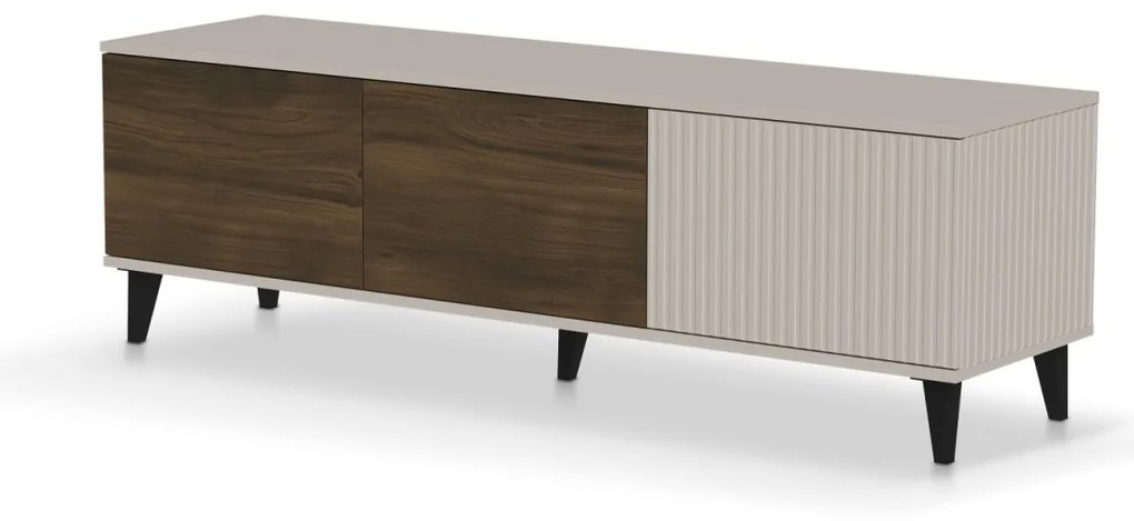 Comoda TV Random 2 RTV-1 casmir/nuc/negru L150 cm