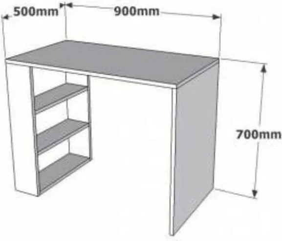 Birou de lucru Pelit Atlantic Pine