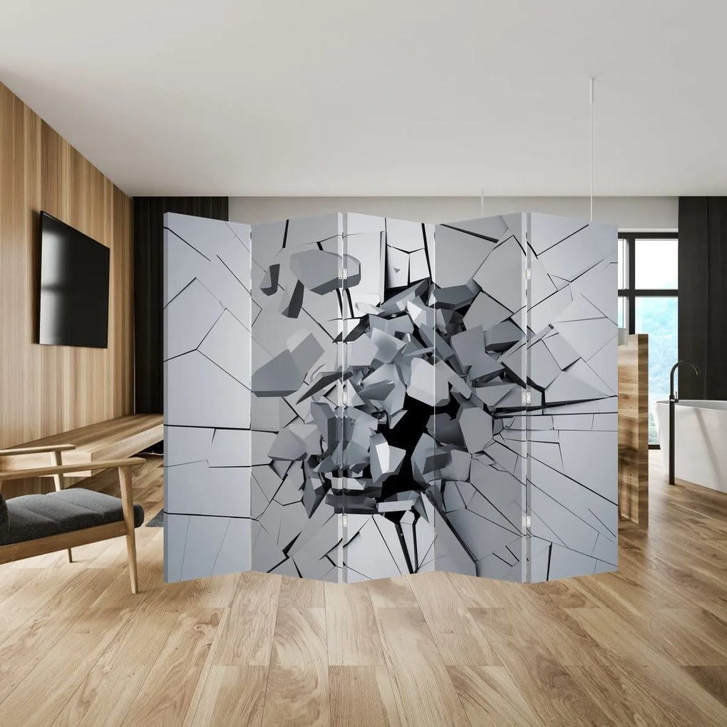 Paravan - Abstracție 3D (210x170 cm)