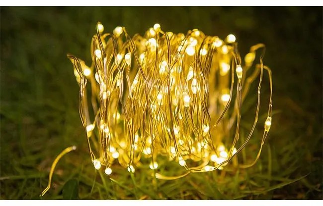 Ghirlanda LED solara, 1W, 25lm, lumina calda (3000K), IP44, Masterled