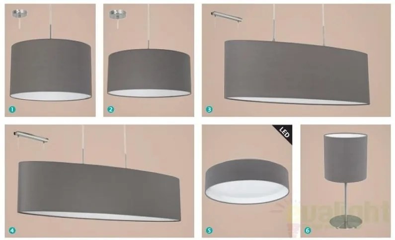 Lustra, Pendul modern maro-antracit, dim.75x22cm, Pasteri 31583 EL